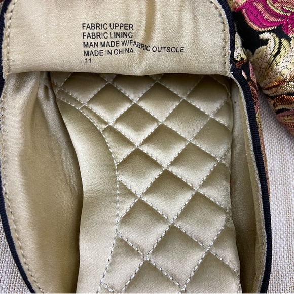 Birdies The Phoebe Floral Jacquard Mule Shoes - Picture 6 of 7